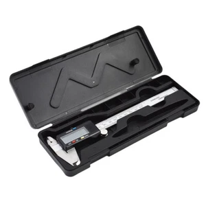 6" Electronic Digital Vernier Caliper 0 -150mm High Quality Micrometer Gauge New - Picture 1 of 12