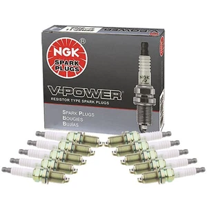 NGK Spark Plug Set (10 Pieces) (V-Power) (Gap 0.032) - Picture 1 of 1