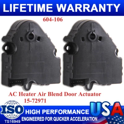 2 calentadores de calor aire acondicionado ventilador ventilación aire mezcla actuador de puerta para camioneta Chevy GMC Foto 1 de 4