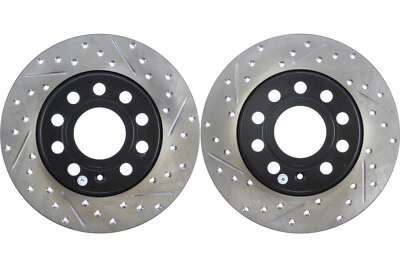 Par de rotores de freno de disco Stoptech trasero para Audi A3 2010-2020 (42407) Foto 1 de 4