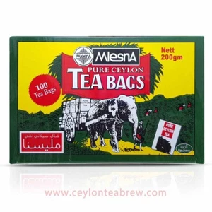 Mlesna Pure Ceylon Black tea bags with Anti oxidant Organic tea Nice Aroma 200g - Picture 1 of 4
