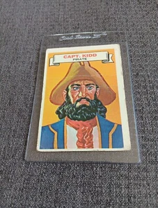 1967 Topps Who Am I #28 Capt. William Kidd With Crease Vintage Card - Picture 1 of 2