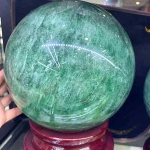 45.3LB High Quality Natural Green Fluorite Crystal Quartz Ball Crystal Sphere - Picture 1 of 15