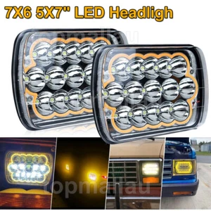 For Dodge D150/250/350 W150/250/350 Ram 50 7X6 5X7" LED Headlight H4 Hi/Lo Bulb - Picture 1 of 12