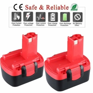 2pcs 14.4V 4.8Ah NiMH Rechargeable Li-ION Battery for Bosch BAT040 BAT038 BAT140 - Picture 1 of 11