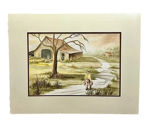 Original Water Color Painting By Betty Hale Grugin “Going Home” Size 22x28” - Picture 1 of 16