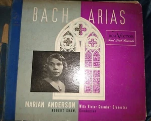 MARIAN ANDERSON 3 78s—2/3 JS BACH Arias + Samson/Delilah RCA VICTOR DM1087 18008 - Picture 1 of 12