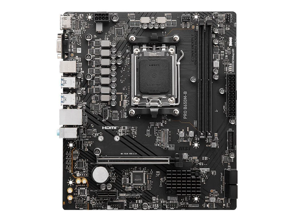 MSI PRO B650M-B Motherboard micro ATX Socket AM5 AMD B650 7E28-005R. - Image 1 of 1