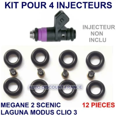 MDKAUTOPART kit reparation Injecteur Essence Renault Clio 3 Laguna 2 3 Megane II- 8200132259