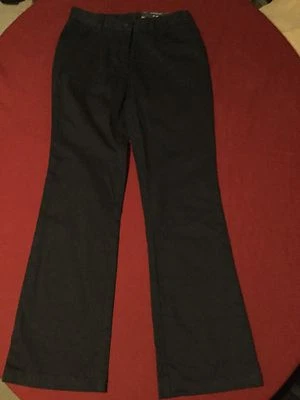 Niñas Nuevo Talla 14 Regular Náutica Pantalones Uniforme Azul Marino Ajuste Ajustado Corte Bota Foto 1 de 4