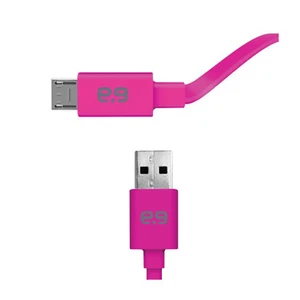 PureGear Flat Fast 48" 4ft Micro USB Data, Sync, Charging Cell Phone Cable Pink - Picture 1 of 2