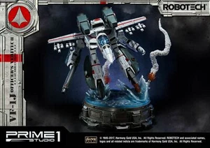 MACROSS ROBOTECH VF-1J Officer Veritech Guardian Polystone Statue Prime 1 Studio - Imagen 1 de 12