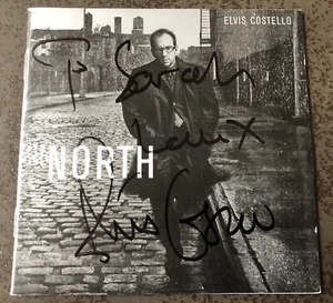 Elvis Costello Signed North Album CD Insert (No COA or CD). - Bild 1 von 3