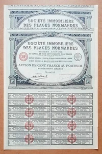 Dépt 14 - Blonville sur Mer - Déco Immobilière des Plages Normandes de 1932 - Picture 1 of 1
