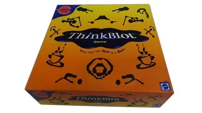 THINKBLOT GAME  MATTEL 2000 WHAT CAN YOU SPOT IN THE BLOT PICTIONARY CIB - Image 1 of 4