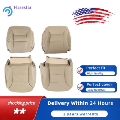 Cubierta de asiento inferior superior conductor pasajero para Chevy C1500 K1500 1995-1999 cuero Foto 1 de 4