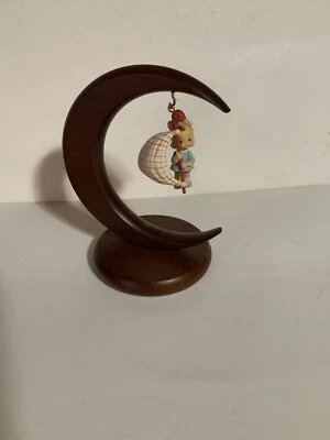 1991 Enesco adorno de Navidad Fairie Pixie Sittin on Star velero Foto 1 de 2