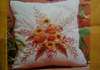 Creative Circle 0408 Shades of Autumn Pillow Open package LIli Robertson  - Image 1 of 4