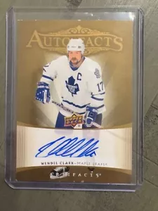 2021-22 Artifacts #RAF-WC Autofacts Wendel Clark Retro Auto - Picture 1 of 2