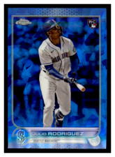 2022 Topps Chrome Update Sapphire US44 Julio Rodriguez Rookie Seattle Mariners