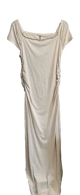 Mother Bee Maternity Maxi Dress Ivory XL - Image 1 of 4