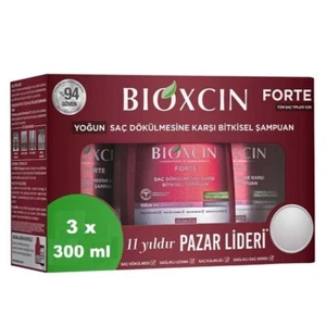 Bioxcin Forte Shampoo 3 x 300 ml All Hair Type's Bioxsine Hair Loss Treatments - Picture 1 of 13