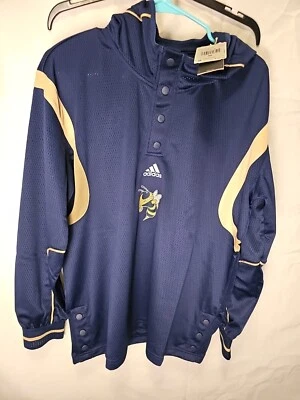 Sudadera con capucha de malla amarilla Georgia Tech para hombre talla mediana Foto 1 de 4