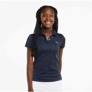 Puma Girl's Essential Golf Polo Navy Blazer Size Small NWT - Picture 1 of 19