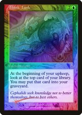 Think Tank FOIL Odyssey HEAVILY PLD Blue Uncommon MAGIC GATHERING CARD ABUGames