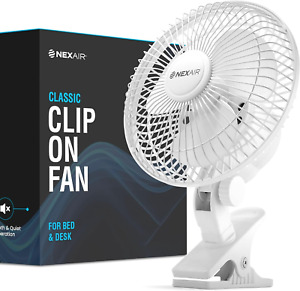 6-Inch Clip on Fan,360 Degree Rotation,Two Speed Portable Clip Fan With Strong C