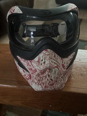 Máscara de paintball VForce Grill blanca y roja edición limitada Foto 1 de 3