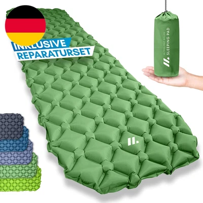 NORDMUT® Isomatte Ultraleicht [Mit Reparaturset] Kleines Packmaß - Aufblasbare L