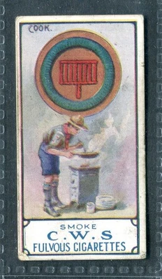 C.W.S. CWS 1912 "BOY SCOUT SERIES #8 COOK" CIGARETTE CARD - Image 1 of 2