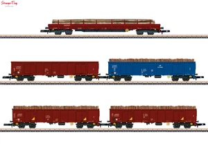 Marklin PKP Lumber Wagon Set (5) VI 1:220 Scale, Z Scale - Picture 1 of 1