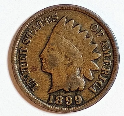 Indian Head Penny Lot of "1" VERY NICE 1899 GOOD OR BETTER°$ FREE SHIPPING $#390 - Image 1 of 2