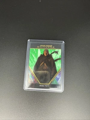 2024 Topps masterwork Star Wars Boba Fett 36/99 GREEN SSP - The Mandalorian - Image 1 of 4