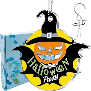 Halloween Resplandor en la Oscuridad Atrapasol Calabaza Colgante Adorno Calabaza Espeluznante - Imagen 1 de 10