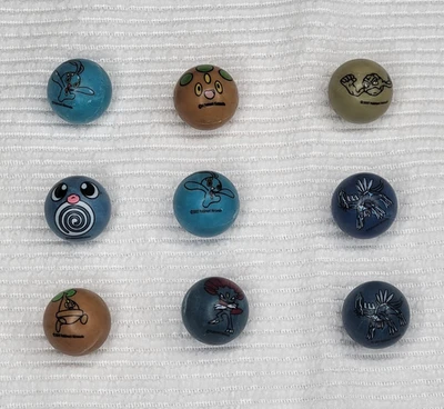 Lote de 9 canicas Pokémon Nintendo 2007 Jakks Pacific - Set 4 Foto 1 de 4