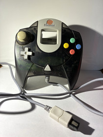 SEGA Dreamcast smoke grey Controller HKT-7700 Wired Gray/Black 6ft Cable VMU Slo