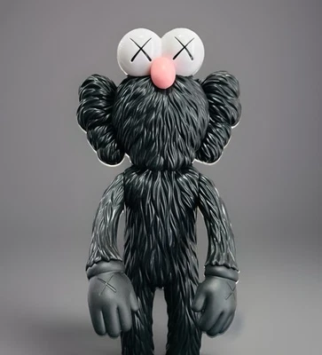 NEW Kaws BFF Companion, Open Edition Vinyl 13" Figure - Black! - Image 1 of 4