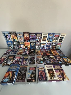 Vintage Lot of 46 Star Wars Audio Cassette Audiobook Boxes 1990s 90s Lucas Film - Image 1 of 4