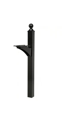 Architectural Mailboxes - Landover - Aluminum Mailbox Post - Black - Image 1 of 2
