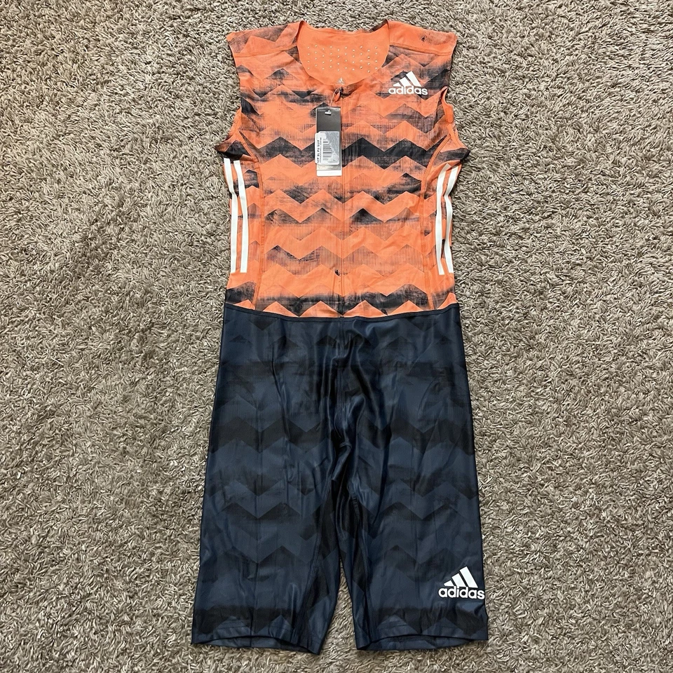 NEW $150 Adidas Adizero Climachill Sleeveless Sprint Speed Running Suit Large - Image 1 of 4