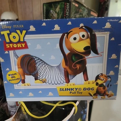 Vintage 1st Release At Disney Store Slinky Dog Pull Toy New - Image 1 of 4