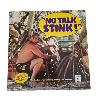 Rare 1970s Kent Bowman *No Talk Stink* Comedy LP Album Vinyl Hawaii Hula Records - Imagem 1 de 3