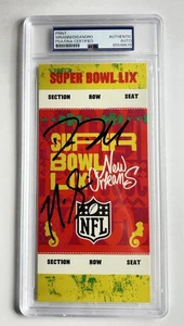 Nick Sirianni & Dom Disandro Signed Super Bowl LIX 59 Replica Ticket PSA/DNA - Picture 1 of 3
