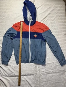 Tommy Hilfiger ColorBlock Zip WindBreaker Outerwear  Mens M. Hooded Pockets  - Picture 1 of 5