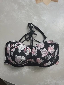 Victoria's Secret Push Up Bra 32DD White Floral Padded Front Closure Underwire - Picture 1 of 5