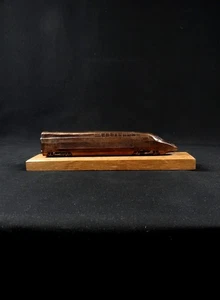 Tgv IN Bronzo Su Base Di Legno, Modello Ridotto Del Tgv Di Anni 80 - Bild 1 von 12