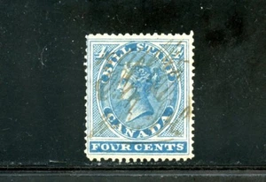 LOT 30934 USED FB4 FEDERAL BILL STAMP QUEEN VICTORIA CANADA - Picture 1 of 2